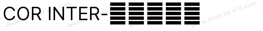 COR INTER字体转换